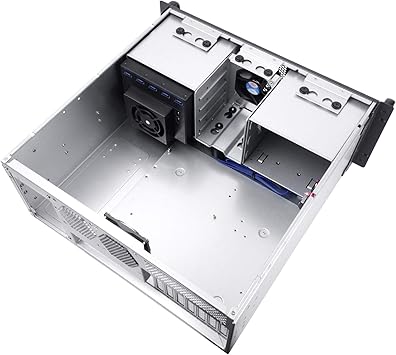 SilverStone Technology RM41-H08 4U Rackmount Server Case with 5 x 3.5 Hot-Swappable Bay and 3 x 5.25 Bays with USB 3.1 Gen 1 RM41-H08-x