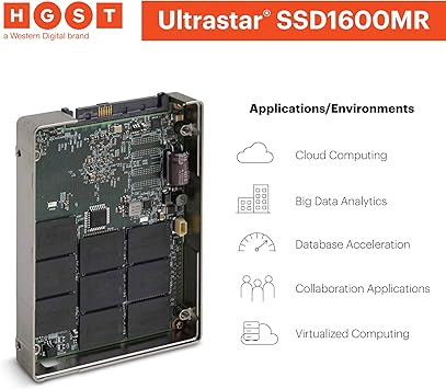 HGST Ultrastar SSD1600MR HUSMR1616ASS200 1.60 TB 2.5" Internal Solid State Drive - SAS - 1.07 GBps Maximum Read Transfer Rate - 700 MBps Maximum Write Transfer Rate - 130000IOPS Random 4KB Read - 30000IOPS Random 4KB Write - 0B31079