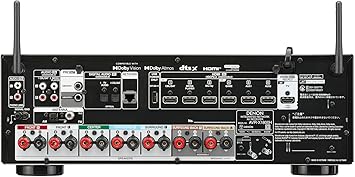 Denon AVR-X1800H 7.2 Channel AV Receiver - 80W/Channel, Wireless Streaming via Built-in HEOS, WiFi, & Bluetooth, Supports Dolby Vision, HDR10+, Dynamic HDR, and Home Automation Systems