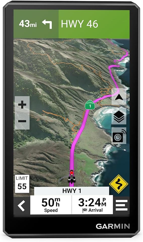 Garmin zūmo® XT2 All-Terrain Motorcycle Navigator, Ultrabright 6" Sunlight Readable Display, Visual Route Planner, and Ride Summaries