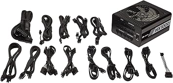Corsair HX Series, HX1000, 1000 Watt, Fully Modular Power Supply, 80+ Platinum Certified, CP-9020139-NA