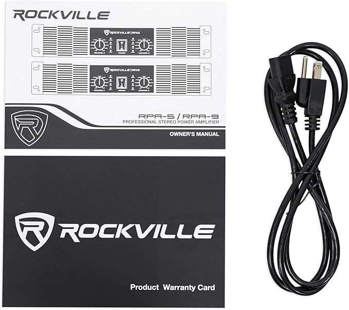 Rockville RPA9 3000 Watt Peak / 1500w RMS 2 Channel Power Amplifier Pro/DJ Amp