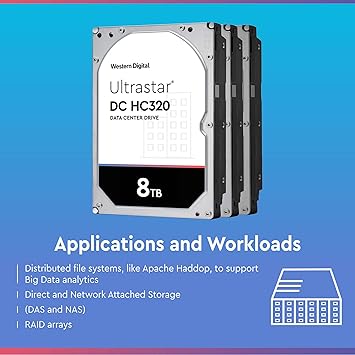 HGST 0B36404 8TB Ultrastar ES 3.5 inch SATA 256MB 7200RPM 512E SE 7K8 Bare
