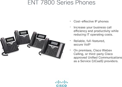 Cisco IP Phone CP-7821-K9 Charcoal,Black