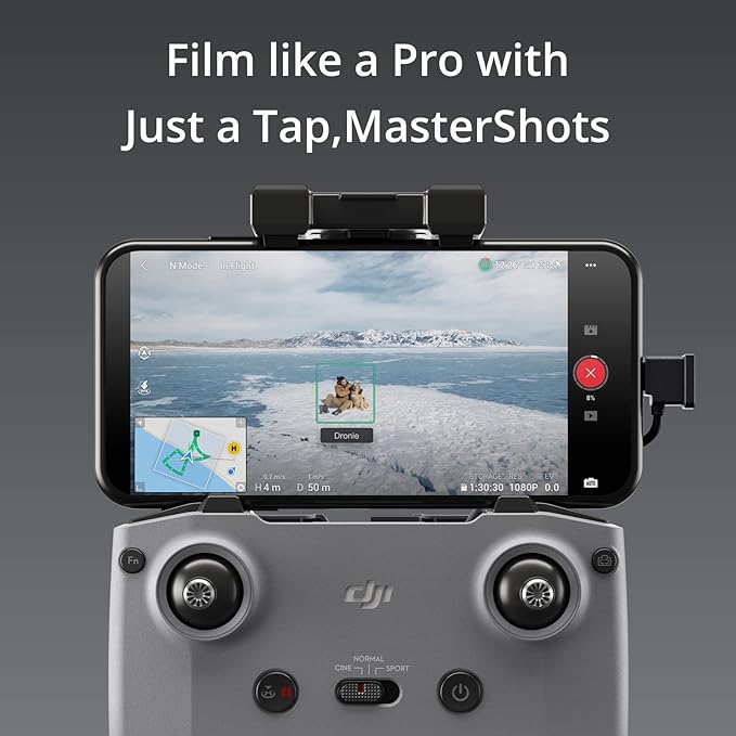 DJI Air 2S, Drone Quadcopter UAV with 3-Axis Gimbal Camera, Travel Essentials, 5.4K Video, 1-Inch CMOS Sensor, 4 Directions of Obstacle Sensing, 31 Mins Flight Time, 12km (7 mi) 1080p Video Transmission, Gray