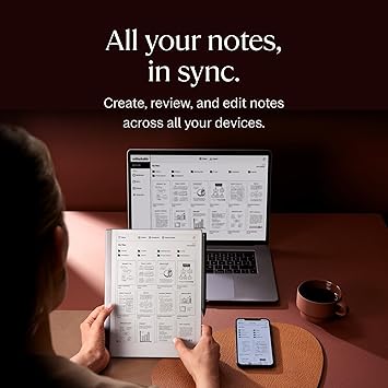 reMarkable Starter Bundle – reMarkable 2 is The Original Paper Tablet | Includes Black and White 10.3” Writing Tablet, Marker Plus Pen with Built-in Eraser