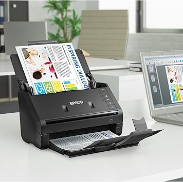 Epson WorkForce ES-400 Colour Duplex Document Scanner for PC and Mac, Auto Document Feeder (ADF)
