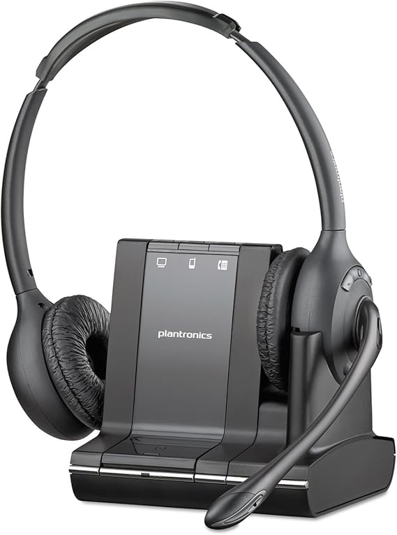 Plantronics W720 Savi 3-in-1, Over-the-Head Binaural Headset, Dect 6.0 - 83544-01