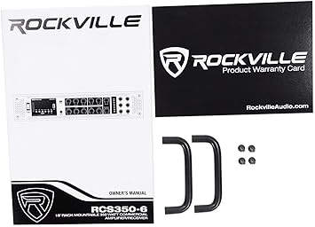 Rockville RCS350-6 350 Watt 6 Zone 70V Commercial/Restaurant Amplifier/Bluetooth