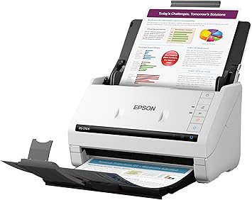 Epson DS-770 II Colour Duplex Document Scanner for PC and Mac, with 100-page Auto Document Feeder (ADF), Twain and ISIS Drivers