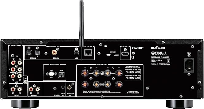 R-N1000A Network Receiver with Phono, HDMI and Built-in DAC, Black
