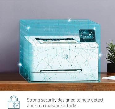 HP Color LaserJet Pro M255dw Wireless Laser Printer, Remote Mobile Print, Duplex Printing, Works with Alexa (7KW64A)