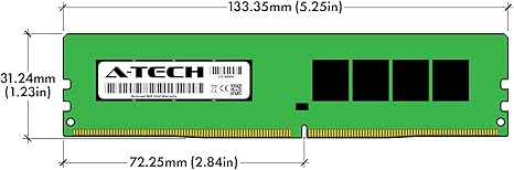 A-Tech 64GB (4x16GB) DDR4 2133 MHz UDIMM PC4-17000 (PC4-2133P) CL15 DIMM 2Rx8 Non-ECC Desktop RAM Memory Modules