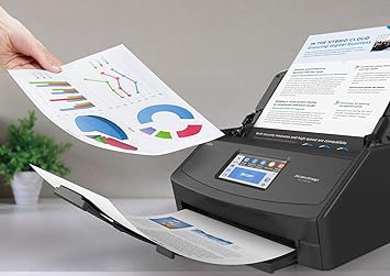 Fujitsu PA03770-B105 ScanSnap iX1500 Color Duplex Document Scanner with Touch Screen for Mac and PC (Black Model)