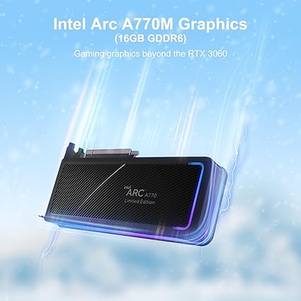 Intel Gaming Pc, 12th Core i7-12700H(14C/20T, 24MB Cache) Intel NUC 12 Enthusiast Mini PC, Intel Arc A770M 16GB GDDR6, No Ram, No SSD, No OS, Support 8K/WiFi6E/BT5.3/Thunderbolt4/HDMI/DP