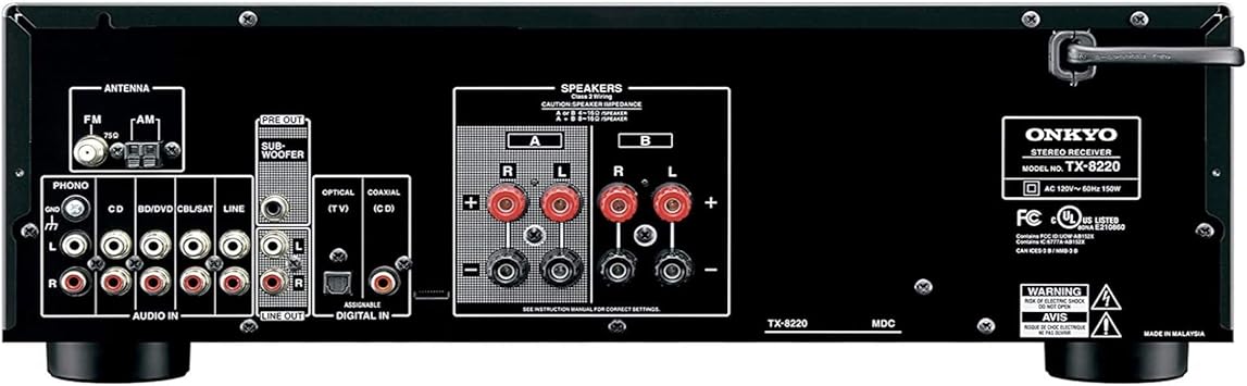 Onkyo TX-8220 2 Channel Stereo Receiver with Bluetooth