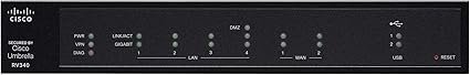 Cisco RV340 VPN Router with 4 Gigabit Ethernet (GbE) Ports plus Dual WAN, Limited Lifetime Protection (RV340-K9-NA)