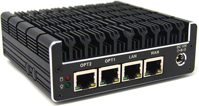 Protectli Vault FW4B - 4 Port, Firewall Micro Appliance/Mini PC - Intel Quad Core (Celeron J3160), AES-NI, Barebone