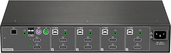 Cybex Secure 4K UHD KVM 4-Port HDMI DH NIAP EAL4+ TAA (SC940H-001)