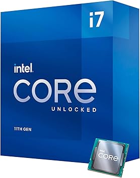 Intel® Core™ i7-11700K Desktop Processor 8 Cores up to 5.0 GHz Unlocked LGA1200 (Intel 500 Series & Select 400 Series Chipset) 125W