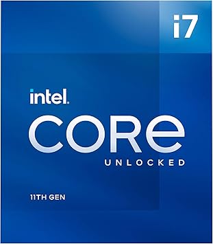 Intel® Core™ i7-11700K Desktop Processor 8 Cores up to 5.0 GHz Unlocked LGA1200 (Intel 500 Series & Select 400 Series Chipset) 125W