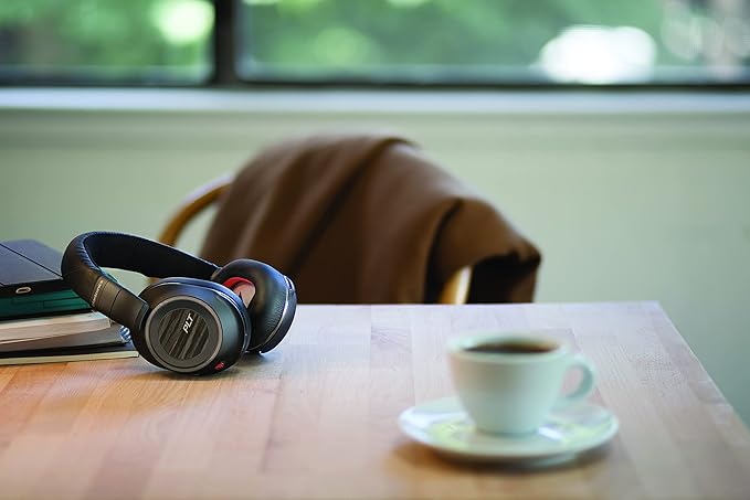 Plantronics - Voyager 8200 UC (Poly) - Bluetooth Dual-Ear (Stereo) Headset - USB-A Compatible to Connect to Your PC and Mac - Works with Teams, Zoom & More - Dual-Mode Active Noise Canceling