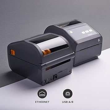 Zebra ZD420d Direct Thermal Desktop Printer 300 dpi Print Width 4 in Ethernet USB ZD42043-D01E00EZ Brand: ZEBRA