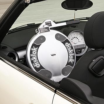 Disklok Steering Wheel Full Cover Lock - Security Anti-Theft Device for Cars (Medium (39-41.5cm))