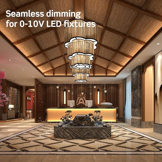 Leviton IP710-LFZ 1200VA, 120/277 V AC 60Hz, Single-Pole & 3-Way, IllumaTech Preset Electro-Mechanical Electronic
