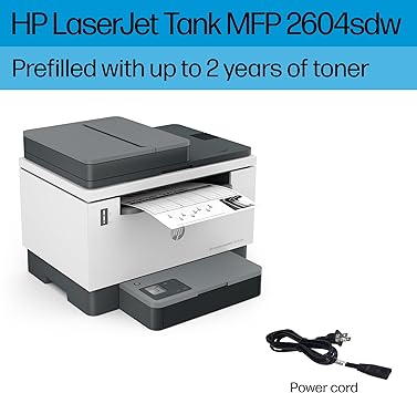 HP Laserjet Tank MFP 2604sdw Printer white 16.5 x 13.6 x 12.26