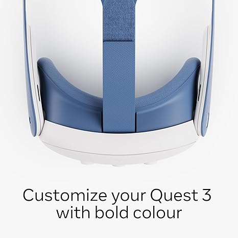 Meta Quest 3 Facial Interface and Head Strap (Elemental Blue) - Facial Interface & Head Strap Blue Edition