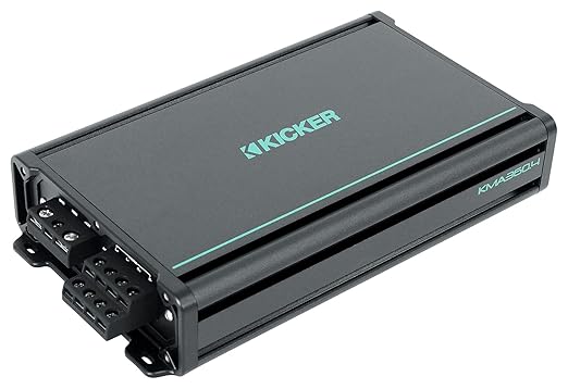 Kicker 48KMA3604 360 Watt 4-Channel Marine Amplifier Boat Amp KMA360.4