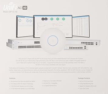 Ubiquiti UniFi HD 802.11ac Wave 2 Enterprise Wi-Fi Access Point (UAP-AC-HD-US)