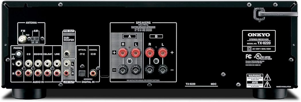Onkyo TX-8220 2 Channel Stereo Receiver with Bluetooth