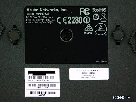 Aruba IAP-335-US Instant Access Point JW825A (802.11ac Wave 2, 2.4GHz/5GHz Dual-Band, Bluetooth Low Energy, POE)