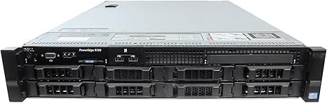 DELL PowerEdge R720 2U RackMount 64-bit Server 2×Six-Core E5-2630v2 Xeon 2.6GHz CPUs + 128GB PC3-12800 ECC RAM + 16×500GB SATA 2.5" SFF HDD, PERC RAID, 4×1GbE NIC, 2×Pwr Spply, iDRAC7, NO OS (Renewed)
