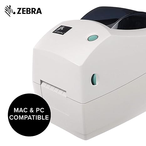 Zebra TLP 2824 Plus Monochrome Desktop Thermal Printer with Serial and USB Ports, 4 in/s Print Speed, 203 dpi Print Resolution, 2.20" Print Width, 100-240V AC