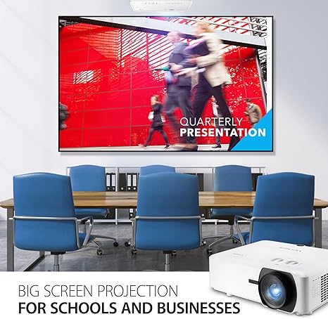 ViewSonic LS920WU 6000 Lumens WUXGA Laser Projector for 300 Inch screen, Dual HDMI, 4K HDR/HLG Support, 1.6x Optical Zoom for Business and Education