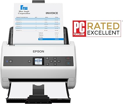Epson DS-970 Colour Duplex Workgroup Document Scanner: 85 ppm, Twain and ISIS Drivers, 3-Year Limited Warranty with Next-Business-Day Whole Unit Exchange