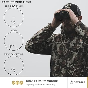 Leupold BX-4 Range HD TBR/W 10x42mm Range-Finding Binocular Shadow Gray (182883)