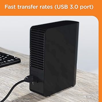 Western Digital 16TB Elements Desktop External Hard Drive, USB 3.0 External Hard Drive for Plug-and-Play Storage - WDBWLG0160HBK-NESN