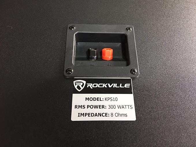 Rockville Pair KPS10 10" 1200w Speakers w/Wall Mounts for Restaurant/Bar/Cafe