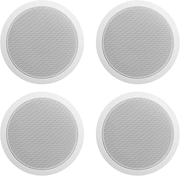 Rockville 6-Zone Amp+16 White 6" Ceiling Speakers for Restaurant/Bar/Cafe/Office