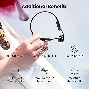 AfterShokz(SHOKZ) Aeropex(OpenRun) Mini Bone Conduction Wireless Bluetooth Headphones