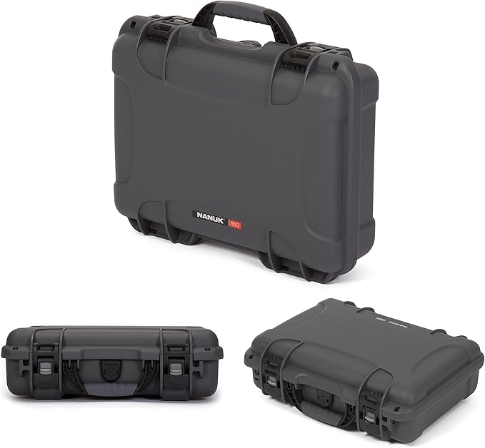 Nanuk 910 Waterproof Hard Case with Foam Insert for Xbox Controllers - Graphite (910-XBCTL7)