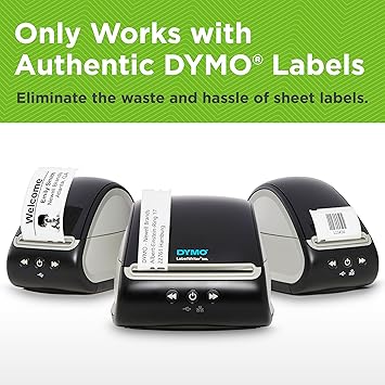 DYMO LabelWriter 5XL Label Printer with Automatic Label Recognition, Prints Extra-Wide Shipping Labels from Amazon, Ebay, Etsy, Poshmark, and More - Great Label Maker for Ecommerce Sellers