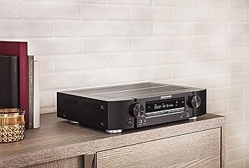 Marantz NR1510 UHD AV Receiver – Slim 5.2 Channel Home Theater Amplifier, Dolby TrueHD and DTS-HD Master Audio | Alexa Compatible | Stream Music via Wi-Fi, Bluetooth and HEOS