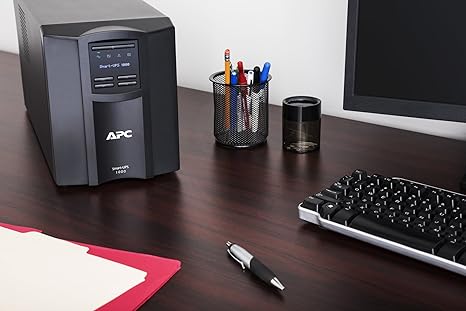 APC 1000VA Smart UPS with SmartConnect, SMT1000C Sinewave UPS Battery Backup, AVR, 120V, Line Interactive Uninterruptible Power Supply