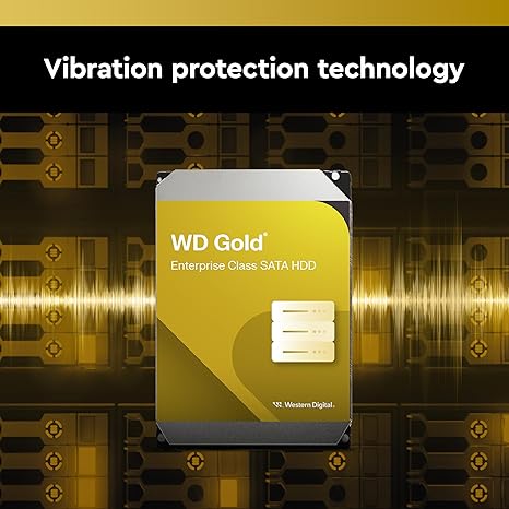 Western Digital 10TB WD Gold Enterprise Class Internal Hard Drive - 7200 RPM Class, SATA 6 Gb/s, 256 MB Cache, 3.5" - WD102KRYZ