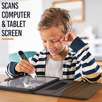 Rocket Pen Reading Tutor + Case - More Than Just a Text to Speech Reader for Dyslexia - Make Reading Your New Super Power Using Its Six Methods. Scans Both Print and Onscreen. No PC Needed